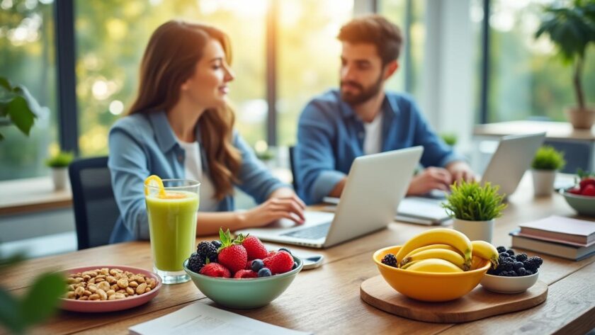 découvrez des astuces simples et efficaces pour optimiser votre alimentation au bureau et maintenir une énergie constante tout au long de la journée.