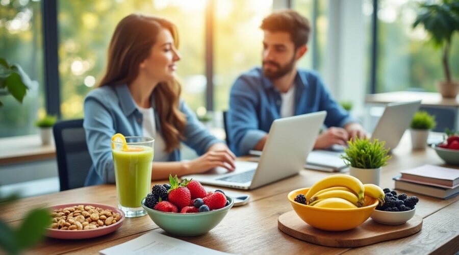 découvrez des astuces simples et efficaces pour optimiser votre alimentation au bureau et maintenir une énergie constante tout au long de la journée.