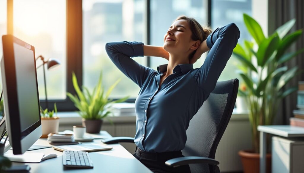 découvrez des exercices d’étirement faciles à réaliser au bureau pour soulager les tensions et améliorer votre confort au travail au quotidien.